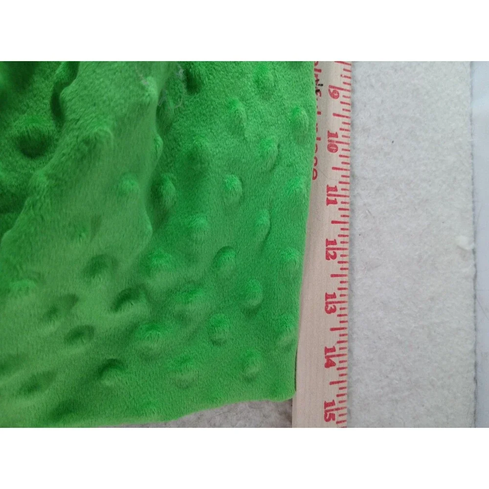 Lime Green Minky Dimple Dot Fabric 50